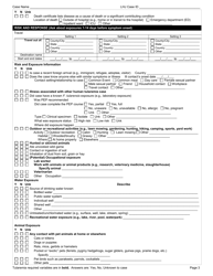 DOH Form 210-049 Tularemia Reporting Form - Washington, Page 3