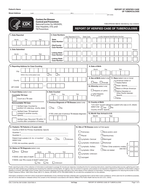 Form CDC72.9  Printable Pdf