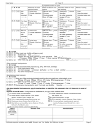 DOH Form 210-062 Trichinosis Reporting Form - Washington, Page 3