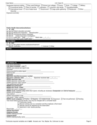 DOH Form 210-062 Trichinosis Reporting Form - Washington, Page 5