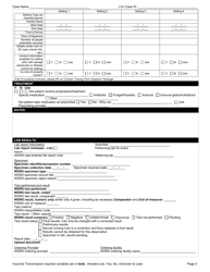 DOH Form 420-211 Vaccinia Transmission Reporting Form - Washington, Page 3