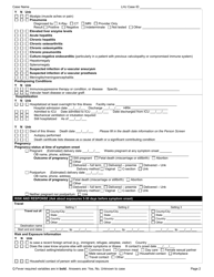 DOH Form 210-043 Q Fever Reporting Form - Washington, Page 2