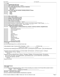 DOH Form 210-043 Q Fever Reporting Form - Washington, Page 3