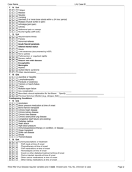 DOH Form 210-054 West Nile Virus Disease Reporting Form - Washington, Page 2