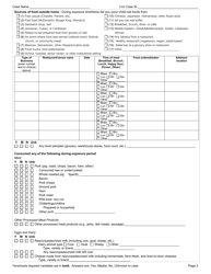 DOH Form 210-053 Yersiniosis Reporting Form - Washington, Page 3