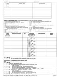 DOH Form 210-025 Shiga Toxin-Producing Escherichia Coli Reporting Form - Washington, Page 3