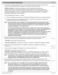 DOH Form 661-020 Nursing Home Administrator License Application - Washington, Page 11