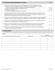 DOH Form 661-020 Nursing Home Administrator License Application - Washington, Page 12