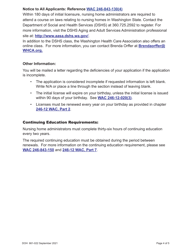 DOH Form 661-020 Nursing Home Administrator License Application - Washington, Page 8
