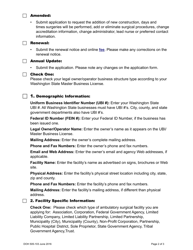 DOH Form 505-102 Ambulatory Surgical Facility License Application - Washington, Page 4