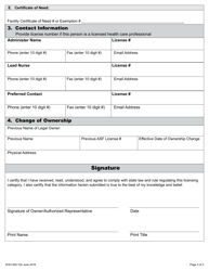 DOH Form 505-102 Ambulatory Surgical Facility License Application - Washington, Page 9