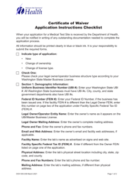 DOH Form 505-026 Certificate of Waiver Medical Test Site License Application - Washington, Page 3