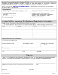 DOH Form 505-031 Provider Performed Microscopic Procedures (Ppmp) Medical Test Site License Application - Washington, Page 11
