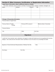DOH Form 505-032 Accredited Medical Test Site License Application - Washington, Page 20