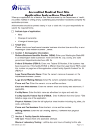 DOH Form 505-032 Accredited Medical Test Site License Application - Washington, Page 3