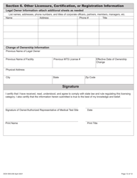 DOH Form 505-030 Categorized Medical Test Site License Application - Washington, Page 20