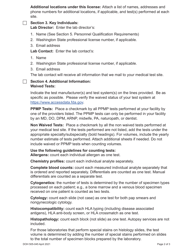 DOH Form 505-030 Categorized Medical Test Site License Application - Washington, Page 4