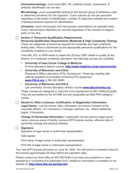 DOH Form 505-030 Categorized Medical Test Site License Application - Washington, Page 5