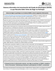 Document preview: DOH Formulario 348-823 Solicitud Para Rechazar La Participacion En Waiis - Washington (Spanish)