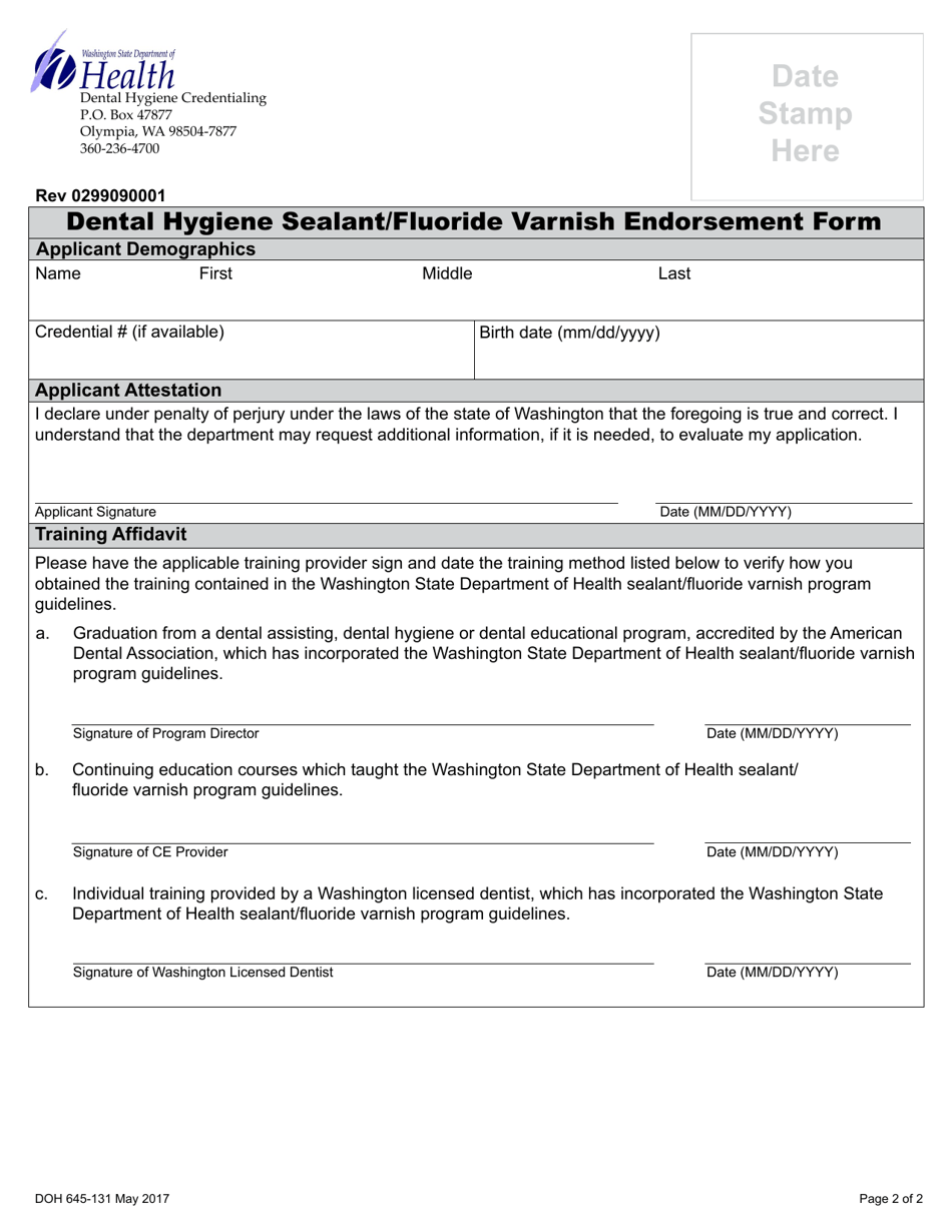 DOH Form 645131 Fill Out, Sign Online and Download Printable PDF