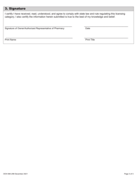 DOH Form 690-299 Hospital Pharmacy Associated Clinics Form - Washington, Page 5