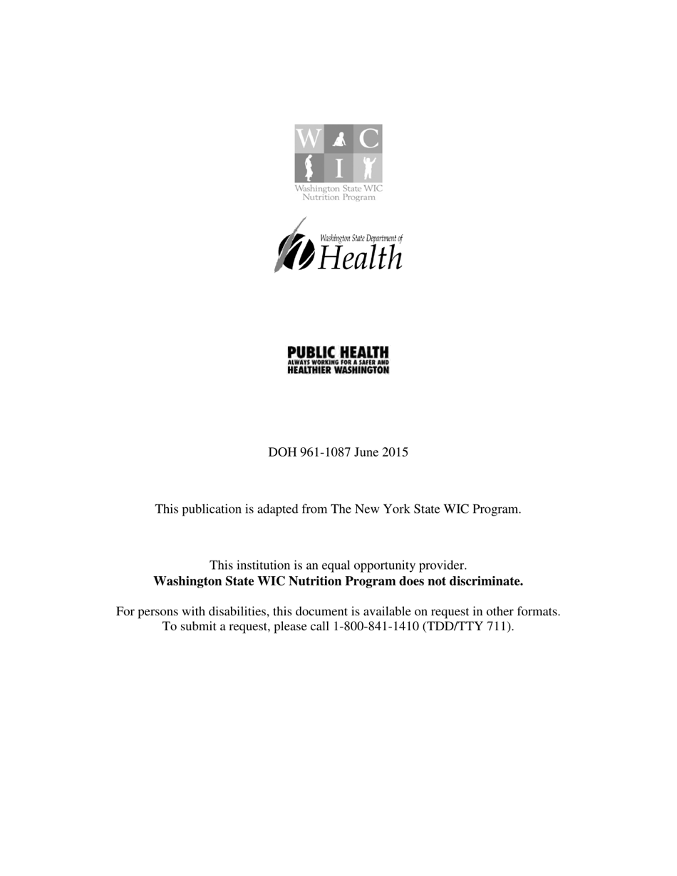 DOH Form 961-1087 Talk, Listen, Connect (Tlc) Client Feedback - Washington (English / Spanish), Page 4