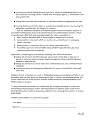 DOH Form 420-252 Appendix A Confidentiality Agreement - Washington, Page 3