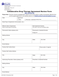 DOH Form 690-212 Collaborative Drug Therapy Agreement Review Form - Washington, Page 3