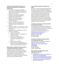 DOH Formulario 630-106 Formulario De Queja Sobre Un Proveedor O Establecimiento De Cuidados De La Salud - Washington (Spanish), Page 10
