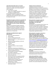 DOH Formulario 630-106 Formulario De Queja Sobre Un Proveedor O Establecimiento De Cuidados De La Salud - Washington (Spanish), Page 8