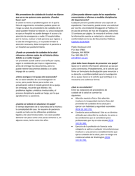 DOH Formulario 630-106 Formulario De Queja Sobre Un Proveedor O Establecimiento De Cuidados De La Salud - Washington (Spanish), Page 9