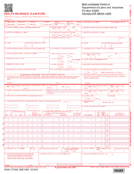 Form CMS1500 (F245-127-000) Health Insurance Claim Form - Washington