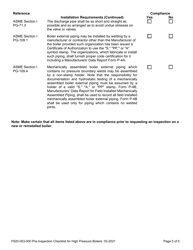 Form F620-053-000 Pre-inspection Checklist for High Pressure Boilers - Washington, Page 5
