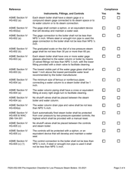 Form F620-052-000 Pre-inspection Checklist for Low Pressure Steam Boilers - Washington, Page 2