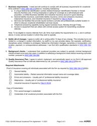 Form F252-129-000 Annual Vocational Firm Agreement - Washington, Page 2