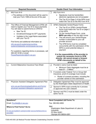 Form F245-445-000 L&amp;i Medical Provider Network Credentialing Checklist - Washington, Page 2