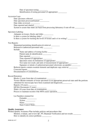 DOH Form 681-017 Histology/Frozen Section Pre-inspection Checklist - Washington State Medical Test Site Licensing Program - Washington, Page 2