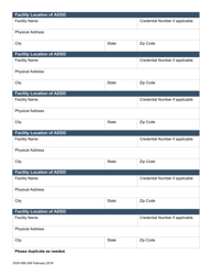 DOH Form 690-308 Automated Drug Dispensing Device (Addd) Location Form - Washington, Page 2