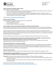 DOH Formulario 422-184 Formulario De Solicitud Por Correo De Actas De Defuncion - Washington (Spanish), Page 2