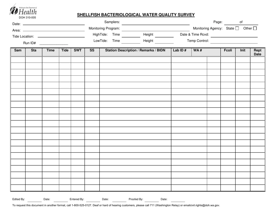 DOH Form 310-005 - Fill Out, Sign Online and Download Printable PDF ...