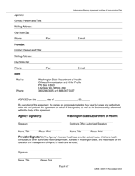 DOH Form 348-575 Information Sharing Agreement for Viewing Immunization Data - Washington State Immunization Information System - Washington, Page 4