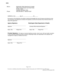 DOH Form 348-576 Information Sharing Agreement for Exchange of Immunization Data - Washington State Immunization Information System - Washington, Page 5