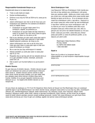 DSHS Form 16-172 Your Rights and Responsibilities When You Receive Services Offered by Aging and Disability Services Administration and Developmental Disabilities Administration - Washington (Haitian Creole), Page 2