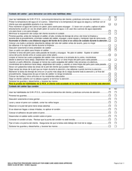 DSHS Formulario 16-245 &quot;Lista De Verificacion De Procedimientos De Practica De Habilidades Para Asistentes De Atencion En El Hogar - Aprobada Por El Dshs&quot; - Washington (Spanish), Page 10