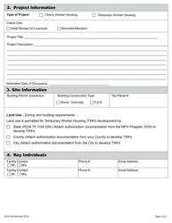 DOH Form 505-040 Construction Review Cherry Harvest Camp/Temporary Worker Housing Application - Washington, Page 5