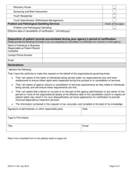 DOH Form 611-001 Voluntary Certification Cancellation Request Form - Washington, Page 3