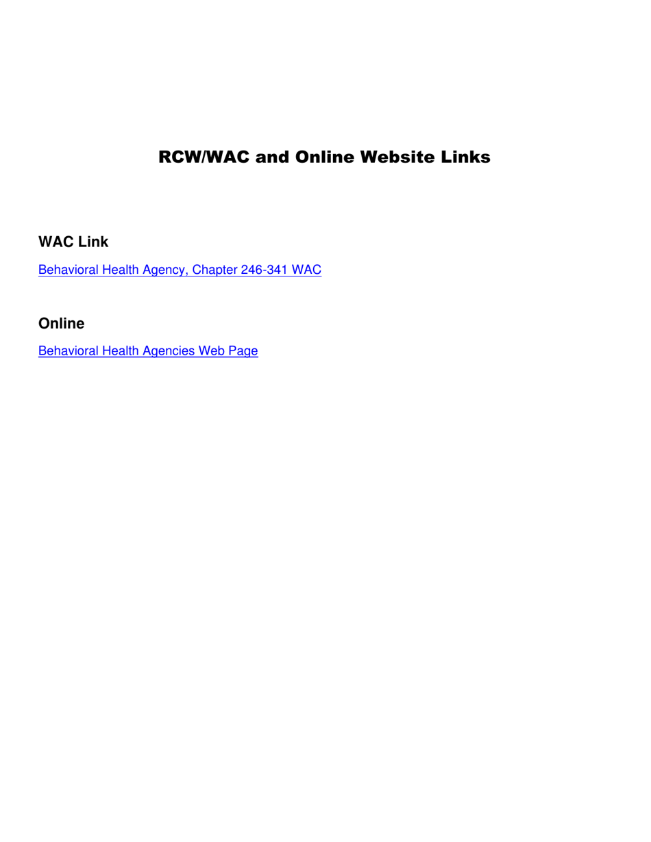 DOH Form 611-022 Behavioral Health Agency License Application - Washington, Page 11