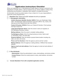 DOH Form 611-019 Tribal Attestation Behavioral Health Agency License Application - Washington, Page 2
