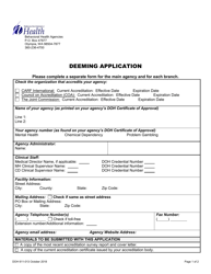 DOH Form 611-013 Deeming Application - Washington