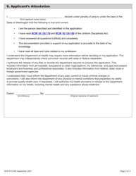 DOH Form 672-056 Veterinarian Expired License Activation Packet - Washington, Page 7